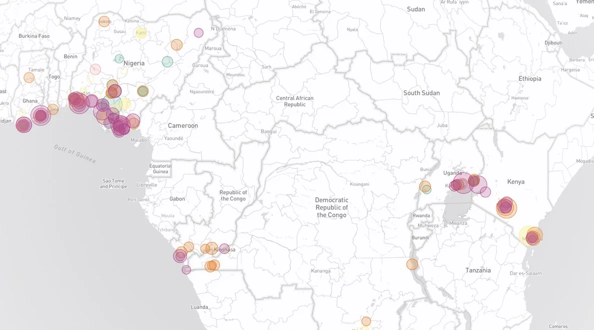 Africa region coverage
